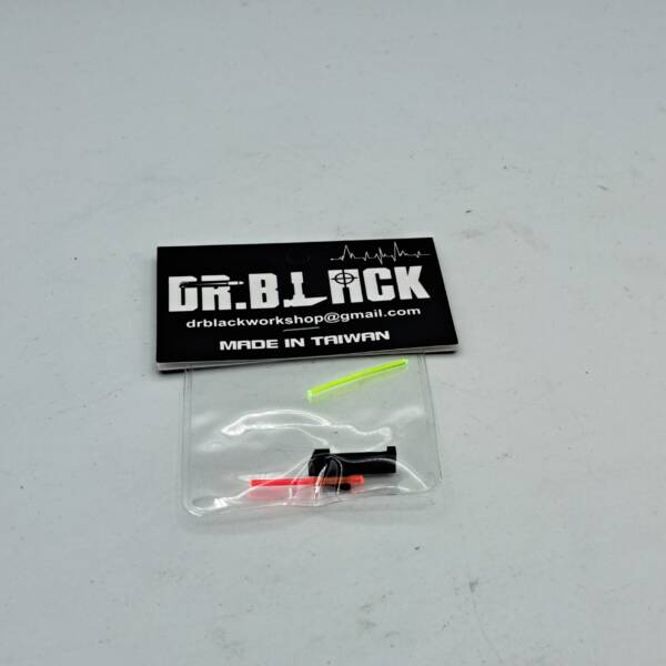 Mire Avant Dr Black En Aluminium Fibre Optique Pour Hi Capa Noire